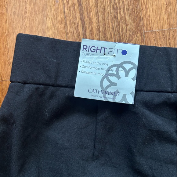 NWT CATHERINES RIGHT FIT CURVY BLACK PANTS IN SIZE 22W - Picture 5 of 5